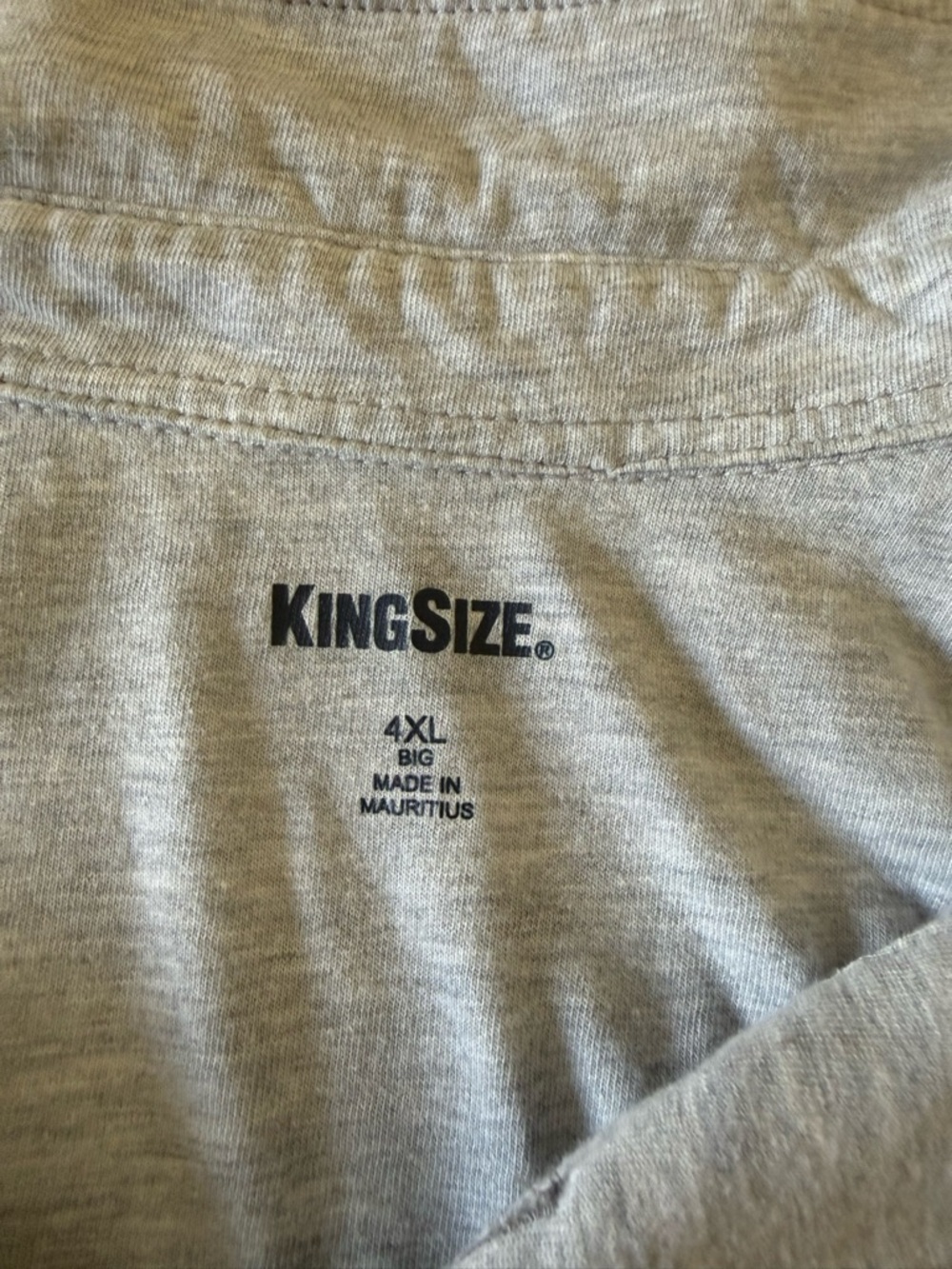 KingSize Men's Heather Gray Polo - 4XL Casual Comfort